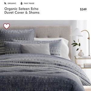 West Elm King size duvet cover 2 king size shams